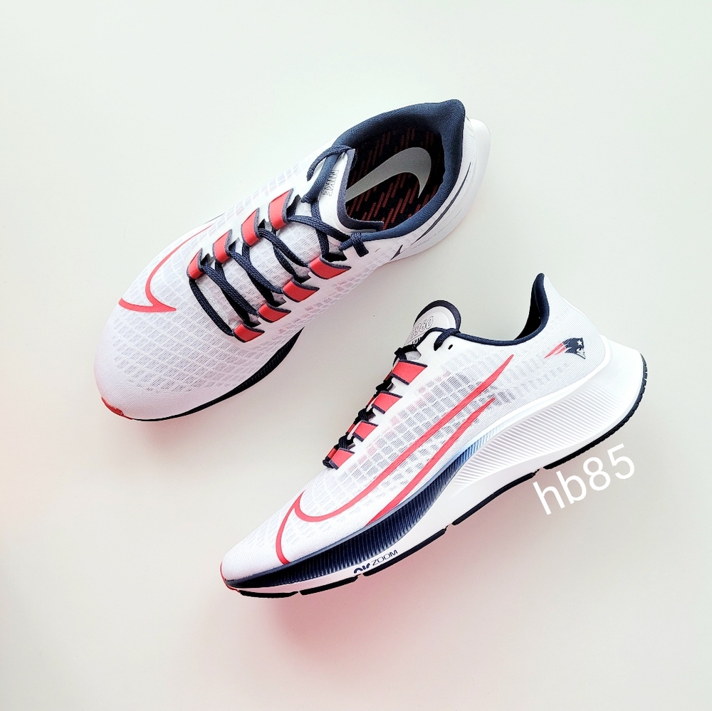 Nike Zoom Pegasus 37 New England Patriots White University Red Men's 12.5